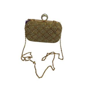 Carolyn Tucker Collection Women's Super Tiny Gold Clutch Purse